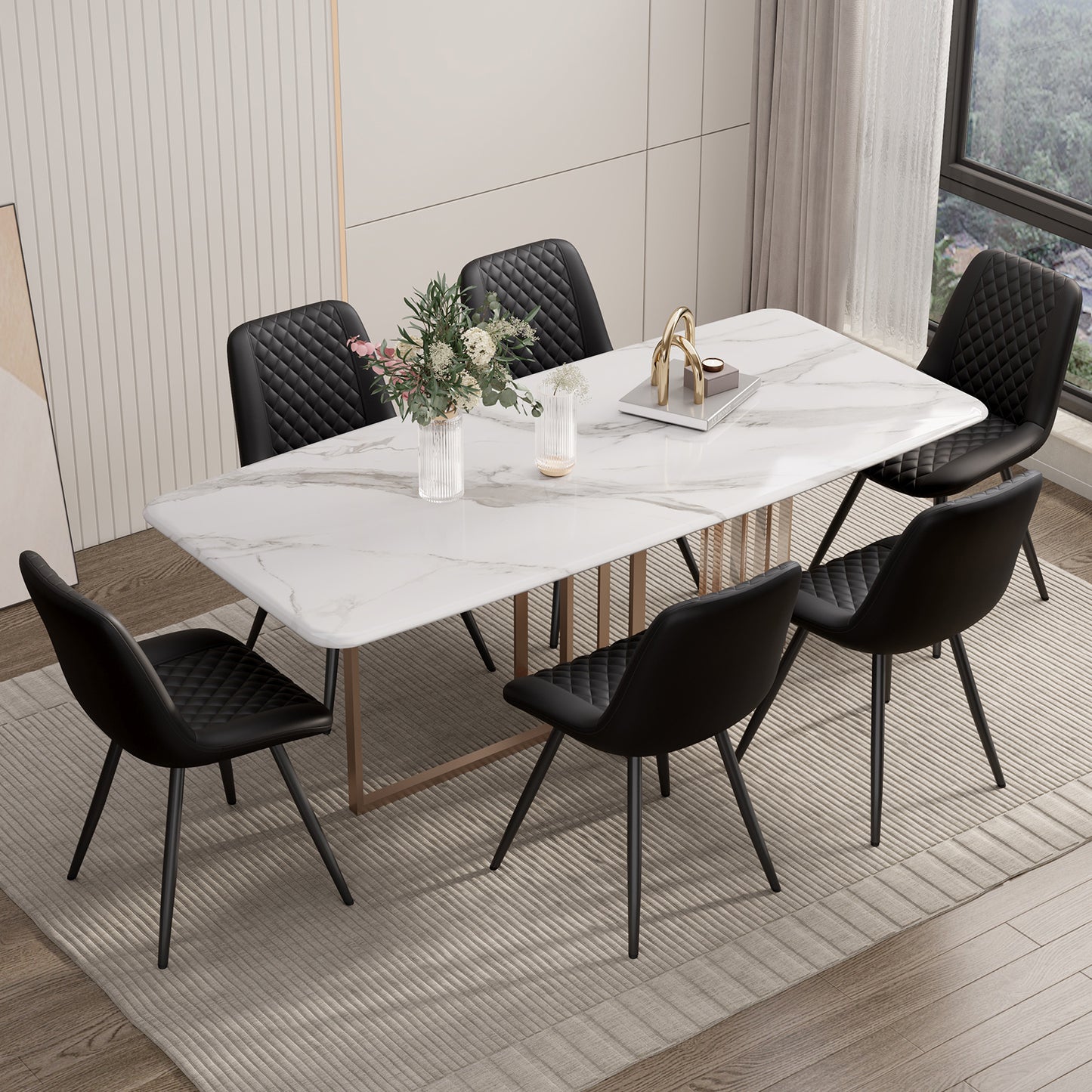Modern Dining Chairs - 2pc Set