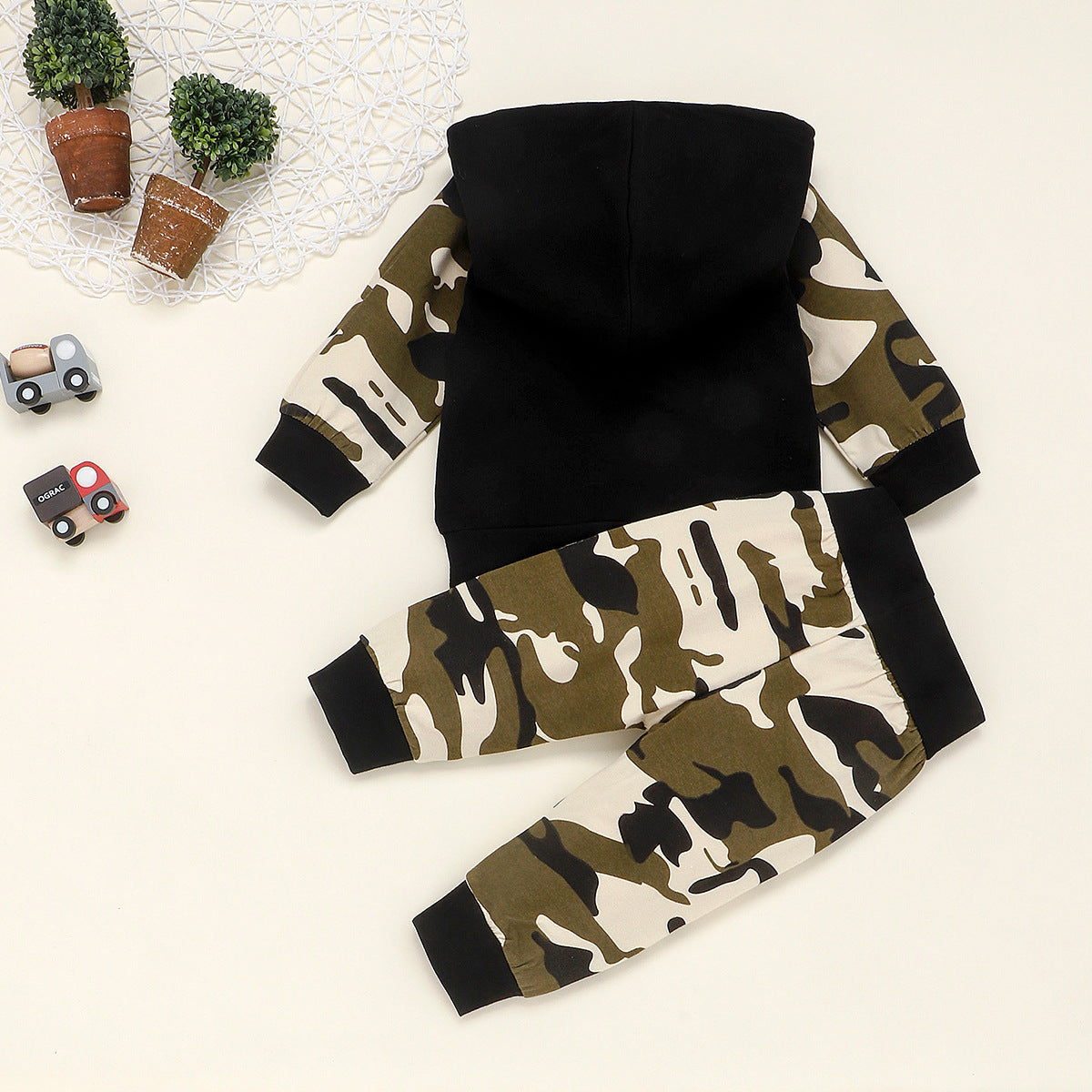 Toddler Boys Camo Outfit – Soft Cotton Clothing Set (1–3Y)