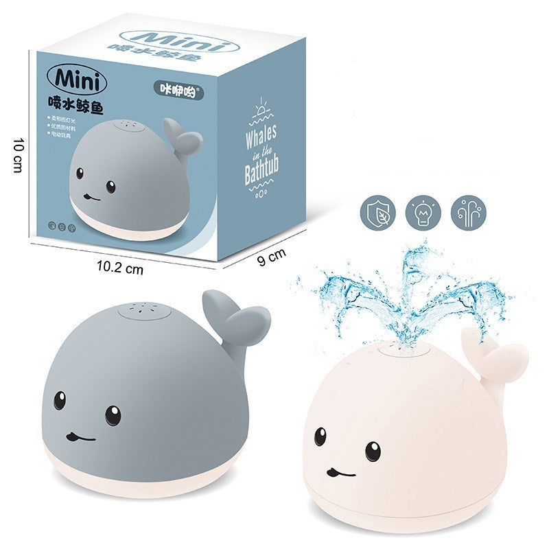 Baby Whale Bath Toy – Floating Sprinkler with LED Lights & Music