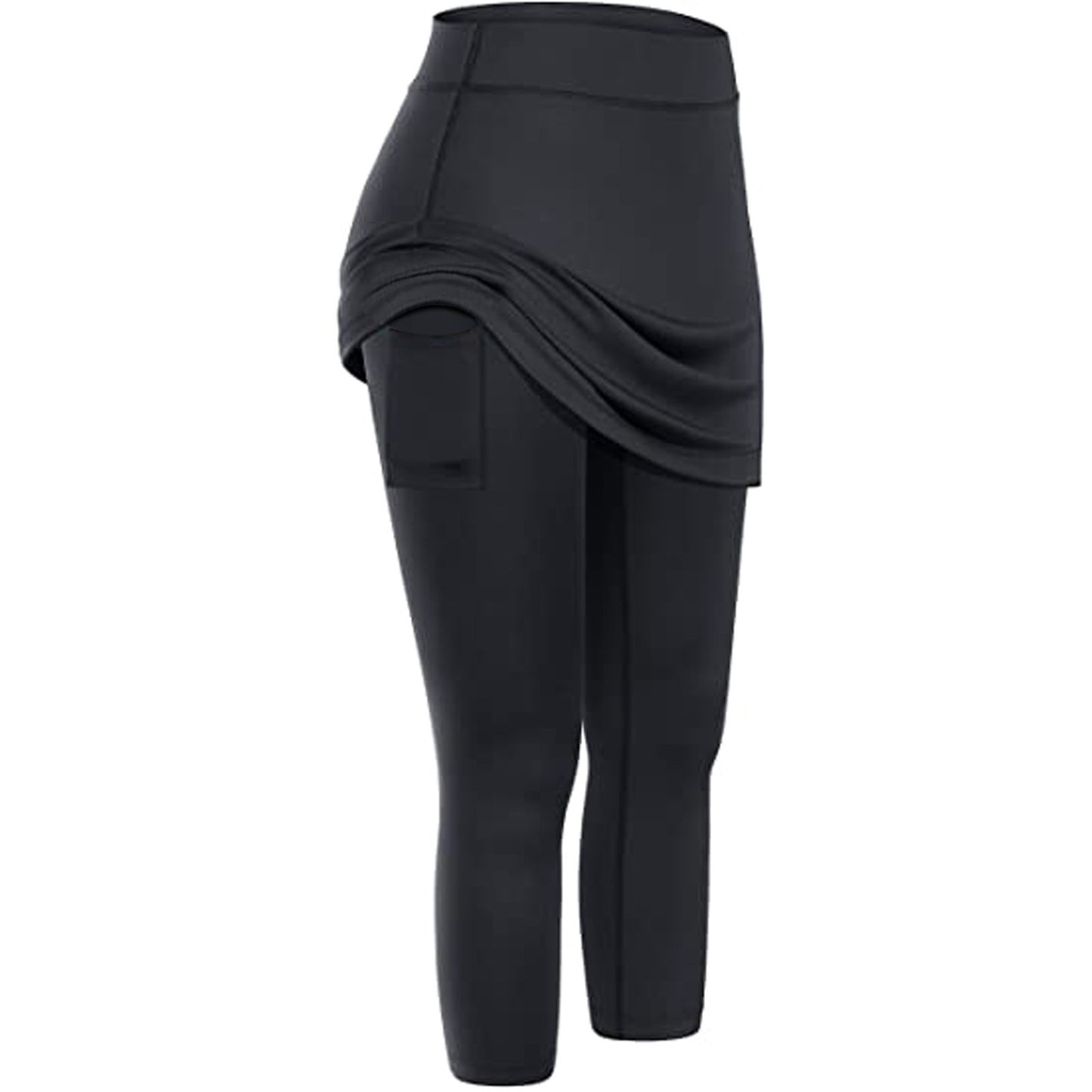 Women’s Skirted Leggings – Sports Yoga Tennis Pants with Pocket