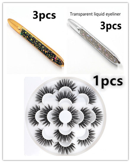 Multicolor False Eyelashes with Self-Adhesive Eyeliner – No Glue Needed