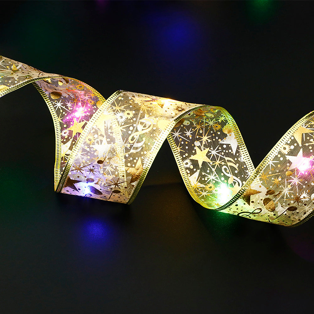 Fairy Light Christmas Tree Ribbon - 16.4ft