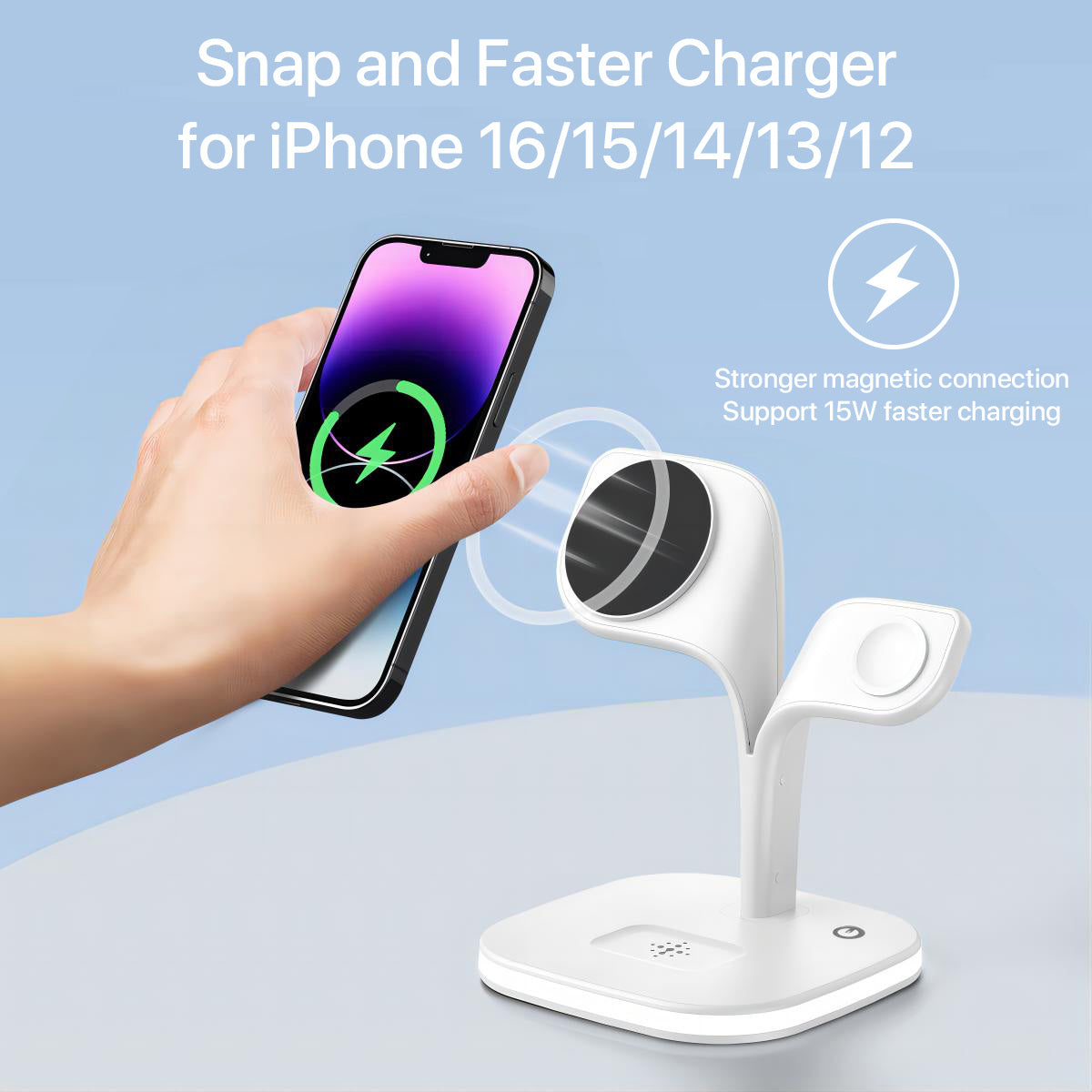 5-in-1 MagSafe Charging Station - LED Night Light