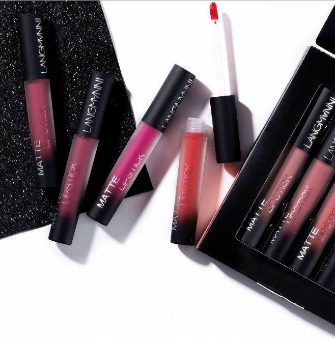 12-Piece Matte Lipstick Set – Waterproof Long-Lasting Velvet Finish