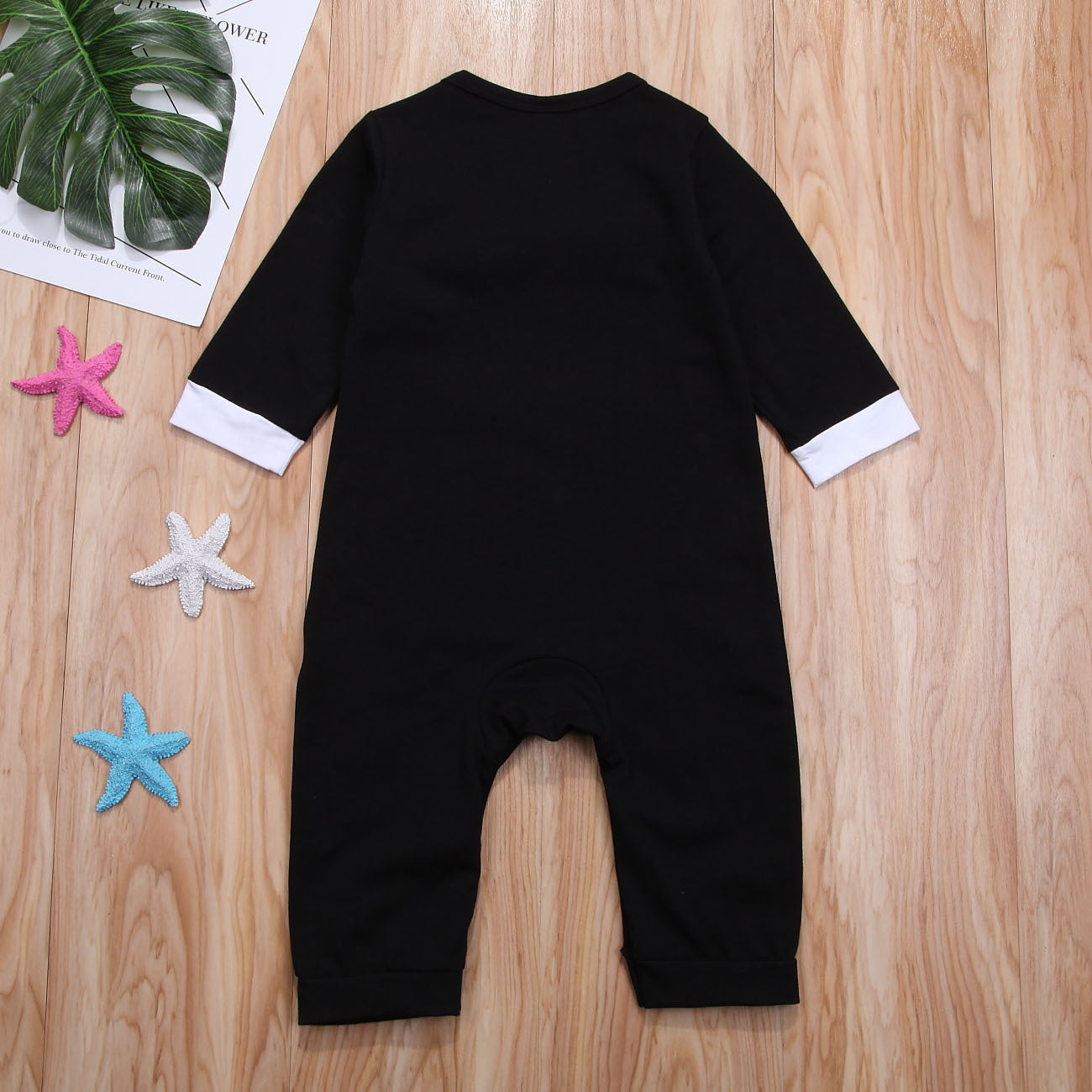 Baby Boy Tuxedo Romper – Formal Long Sleeve Bodysuit with Red Bow Tie