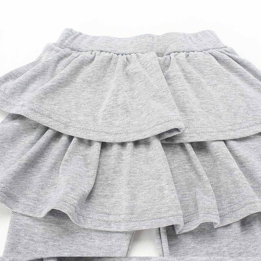 Girls’ Skirted Leggings – Cotton Culottes Pants