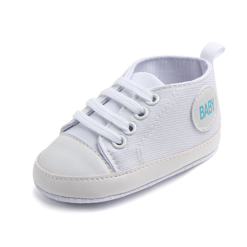 Baby Canvas Sneakers – Soft Sole First Walker Shoes (0–18M)