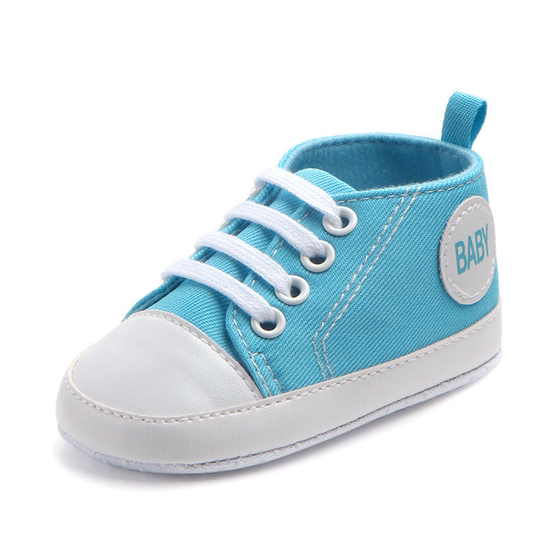 Baby Canvas Sneakers – Soft Sole First Walker Shoes (0–18M)