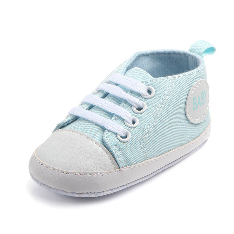 Baby Canvas Sneakers – Soft Sole First Walker Shoes (0–18M)