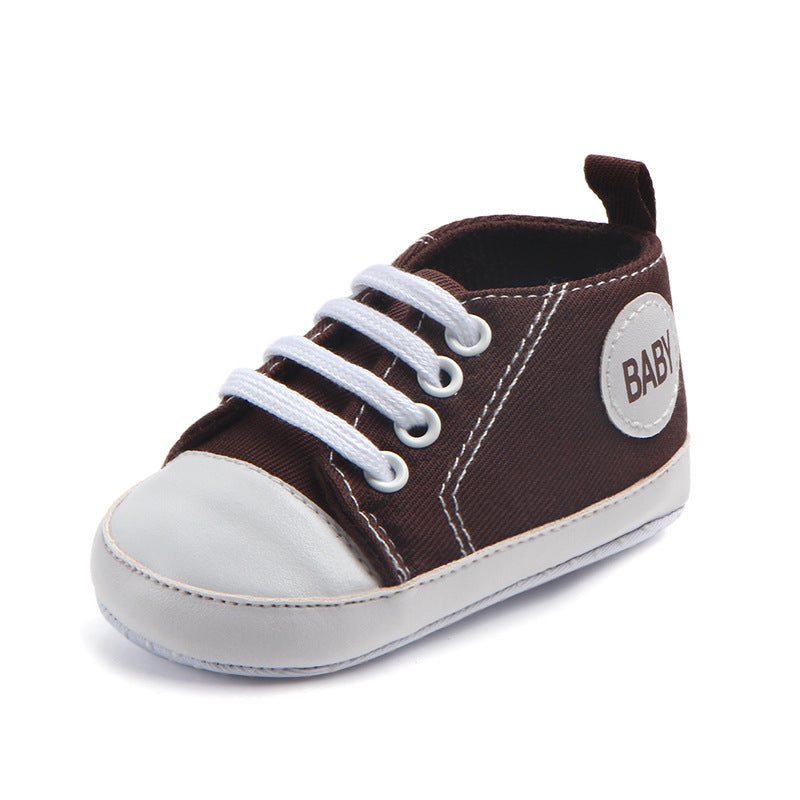 Baby Canvas Sneakers – Soft Sole First Walker Shoes (0–18M)