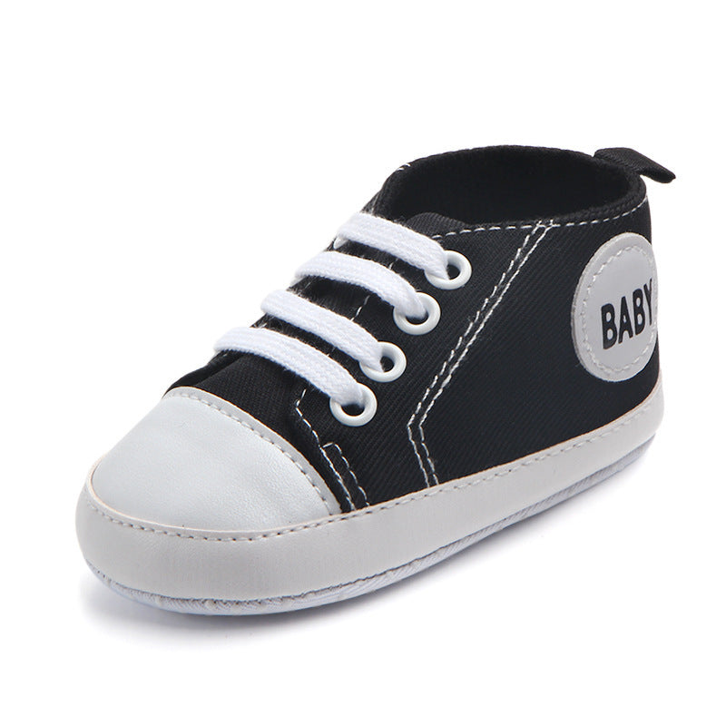 Baby Canvas Sneakers – Soft Sole First Walker Shoes (0–18M)