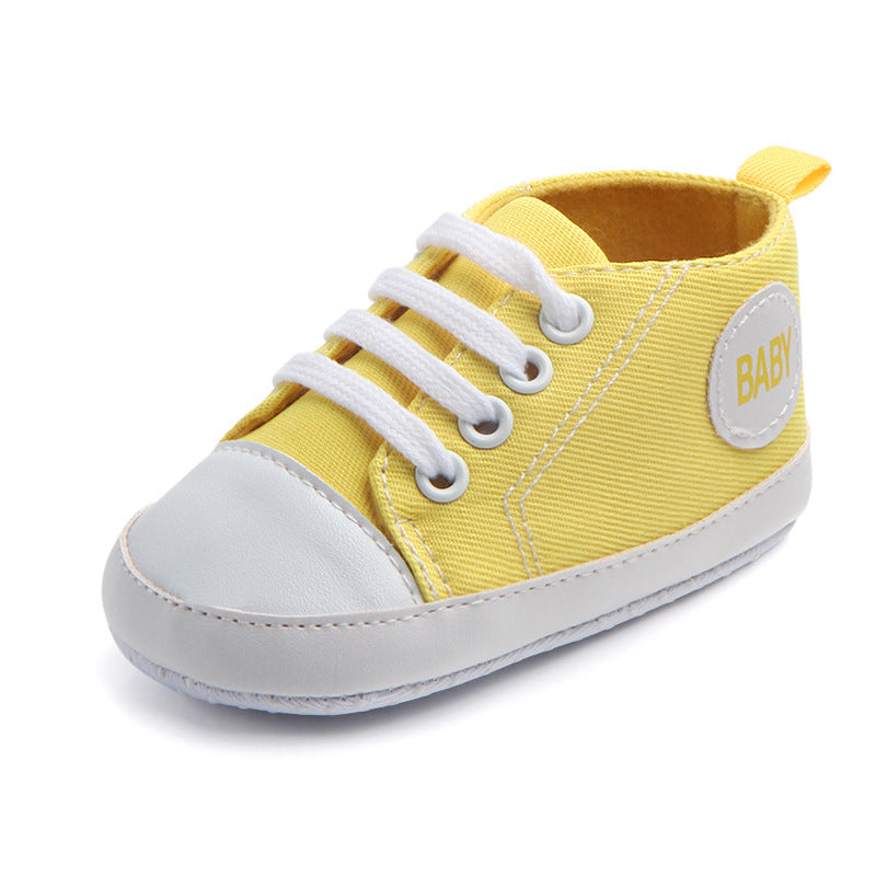 Baby Canvas Sneakers – Soft Sole First Walker Shoes (0–18M)