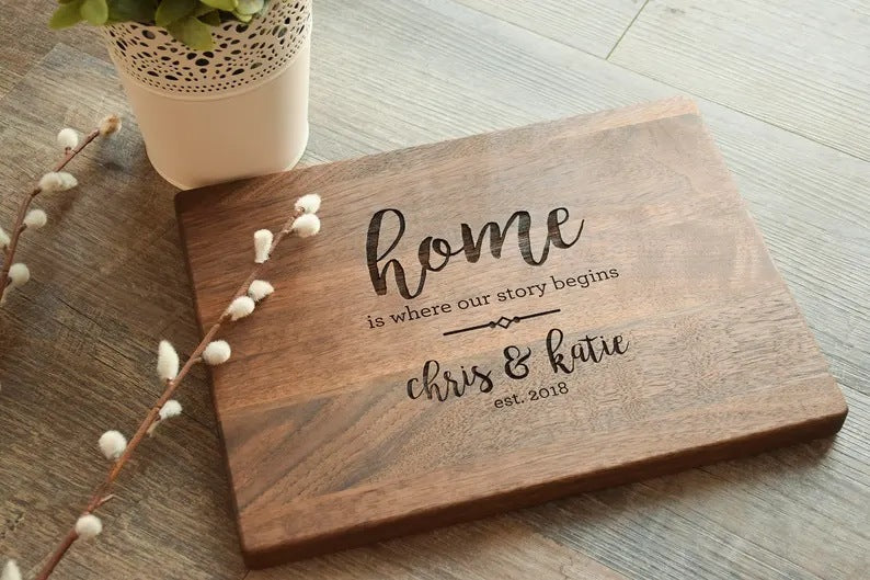 Personalized Wooden Cutting Board – Custom Engraved & Ready to Gift