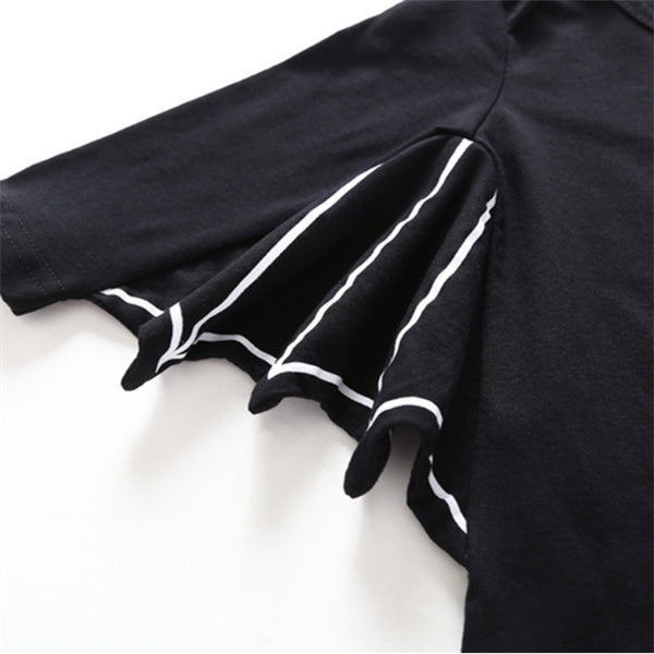 Baby Bat Halloween Costume – Cotton Romper with Bat Wings & Ear