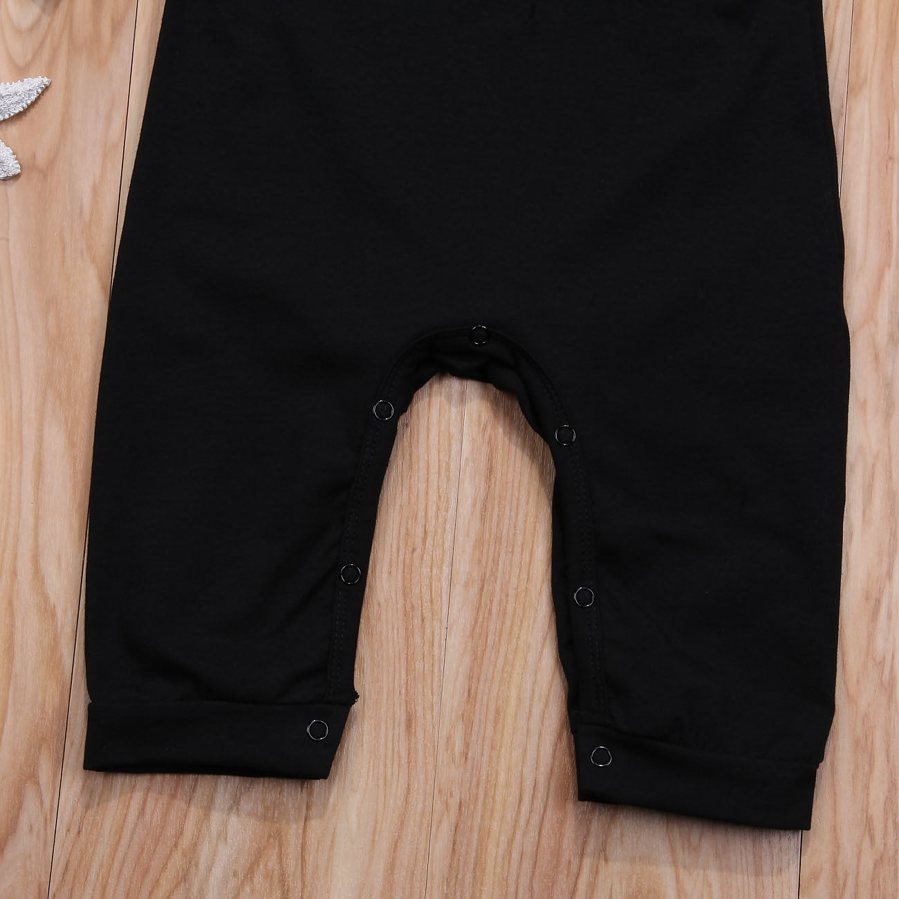 Baby Boy Tuxedo Romper – Formal Long Sleeve Bodysuit with Red Bow Tie