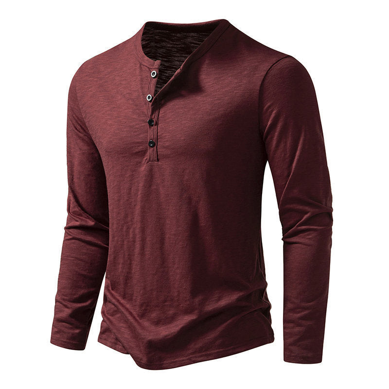 Men's Lightweight Long-sleeved T-shirt - Five Colors Available