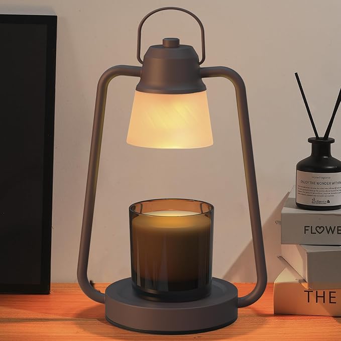 Candle Warmer Lamp with Timer & Dimmer – Vintage Electric Wax Melt Lamp