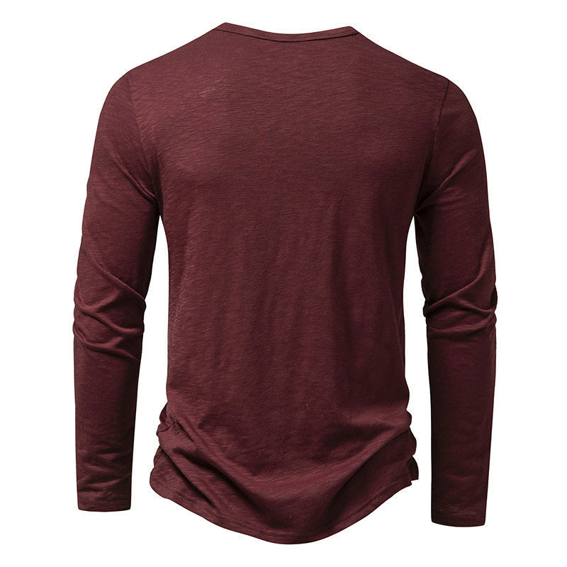 Men's Lightweight Long-sleeved T-shirt - Five Colors Available