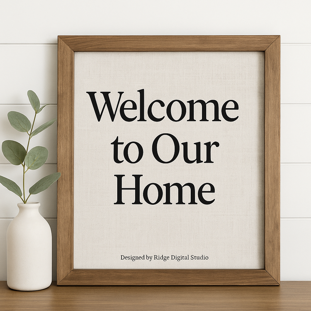 Welcome to Our Home – Digital Download