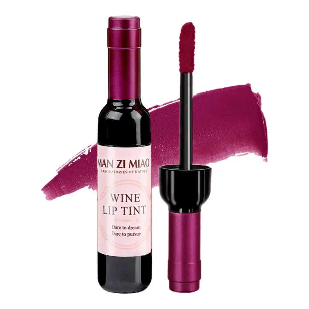 Lipstick Wine Lip Stain Baby Pink Lipgross Matte Liquid Lip Glaze Long Lasting Waterproof Lip Stain Nonstick Cup Lipstick