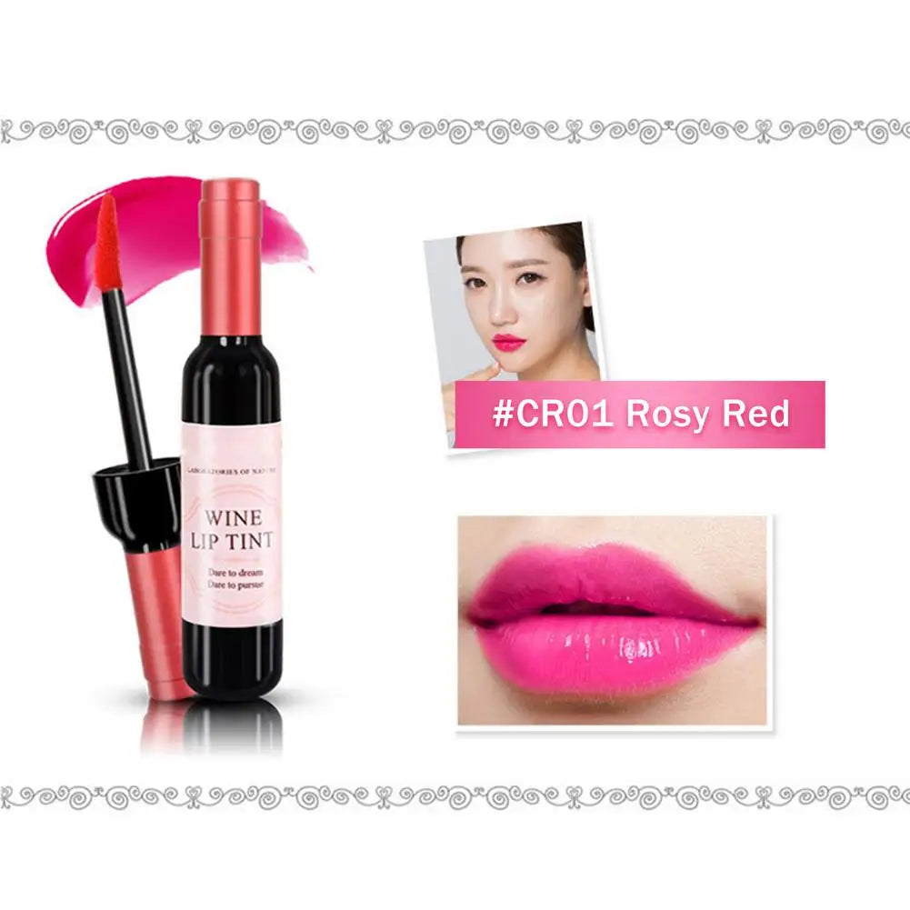Lipstick Wine Lip Stain Baby Pink Lipgross Matte Liquid Lip Glaze Long Lasting Waterproof Lip Stain Nonstick Cup Lipstick