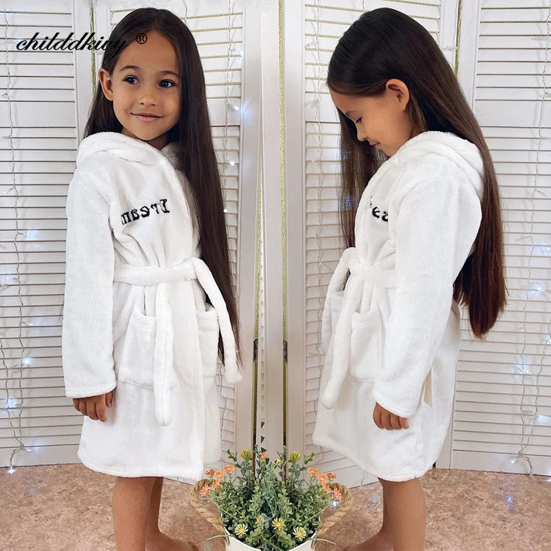 Kids’ Plush Pajama Robe – Multiple Fun Prints