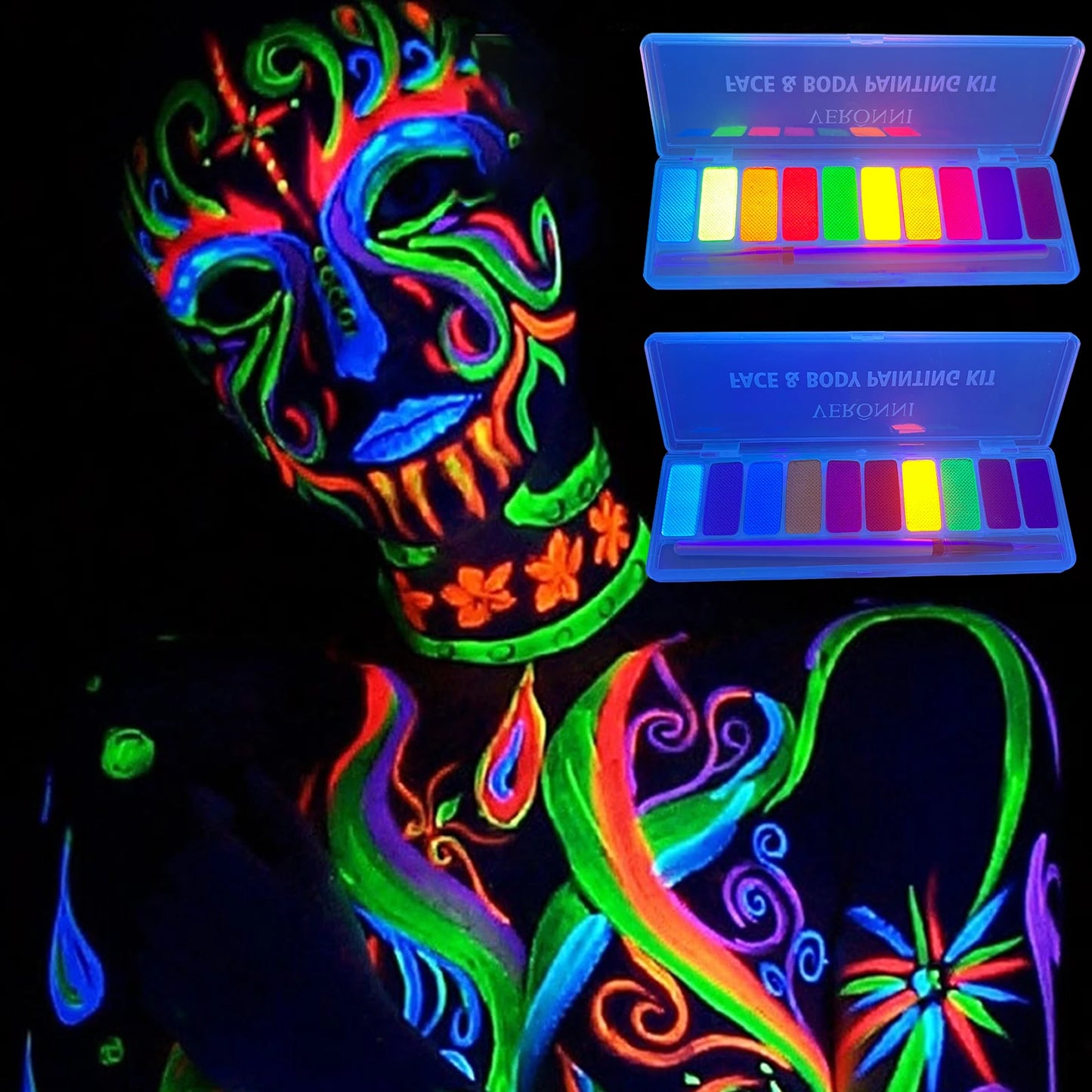 10 Colors Glow Fluorescent Neon Oil Face Body Art