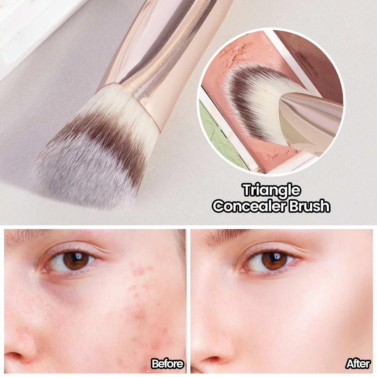 MAANGE Under Eye Concealer Makeup Brush Triangle Foundation Brush