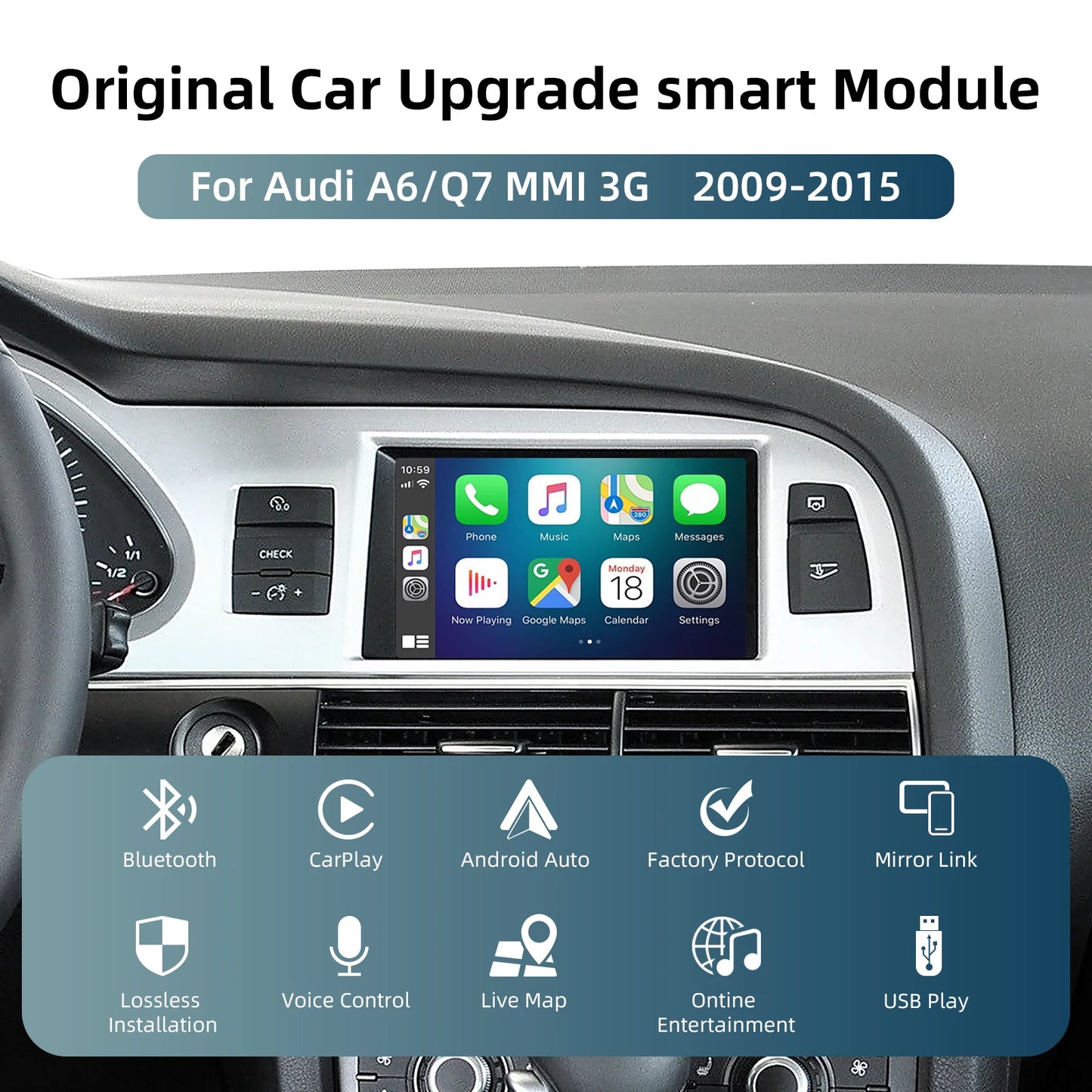 Q7/A6 Carplay and Android Auto Retrofit Box
