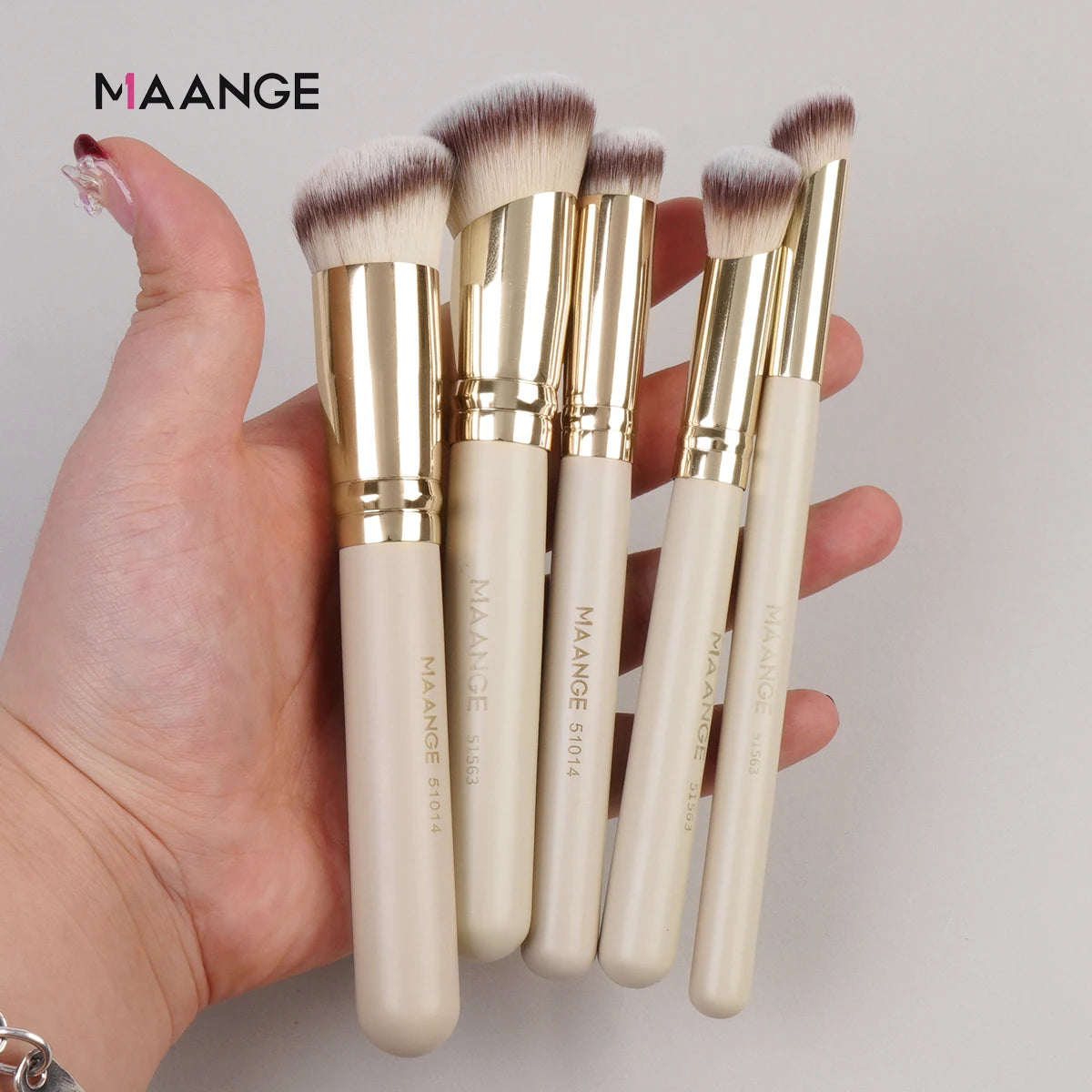MAANGE brand 5 Piece Travel Make-up Brush Set