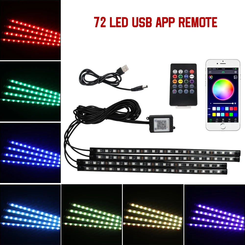 Car LED Footwell Lights - Universal Fit
