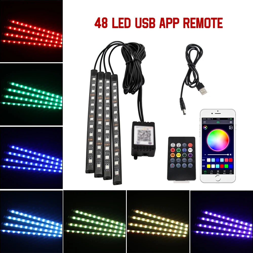 Car LED Footwell Lights - Universal Fit