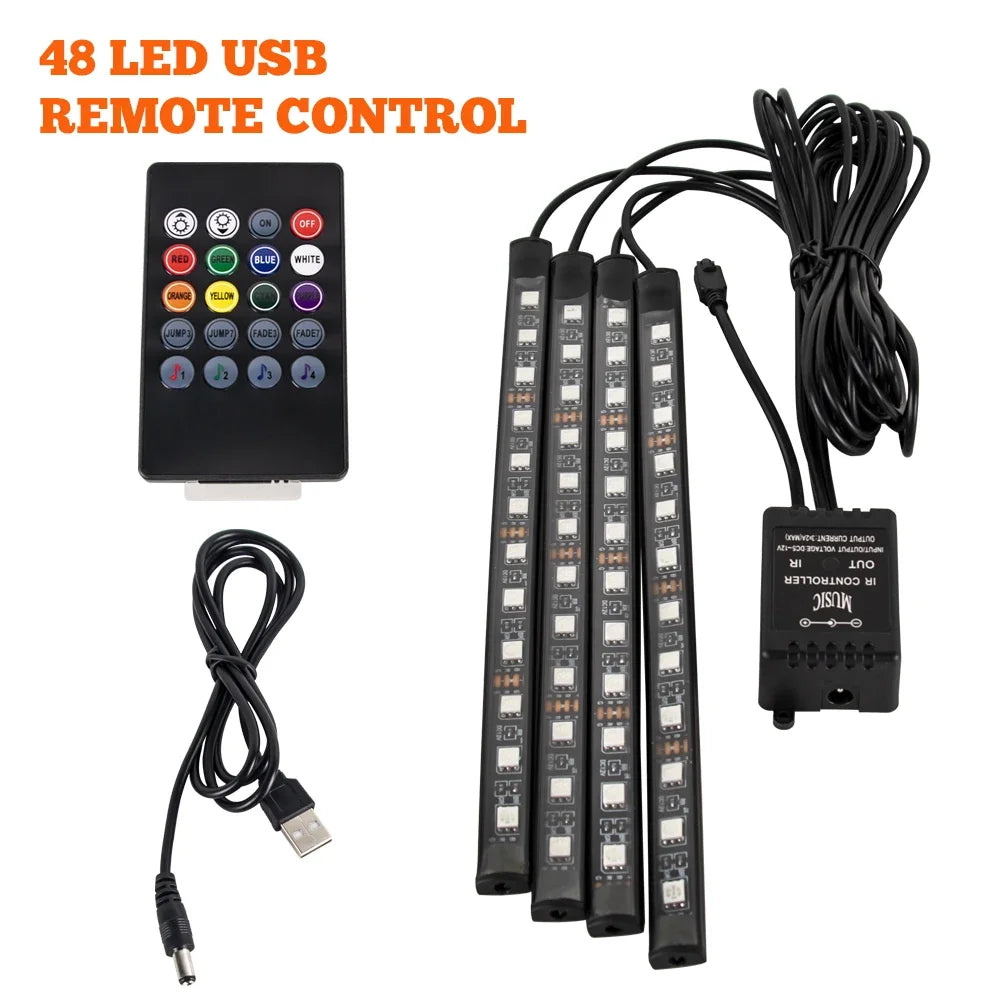Car LED Footwell Lights - Universal Fit