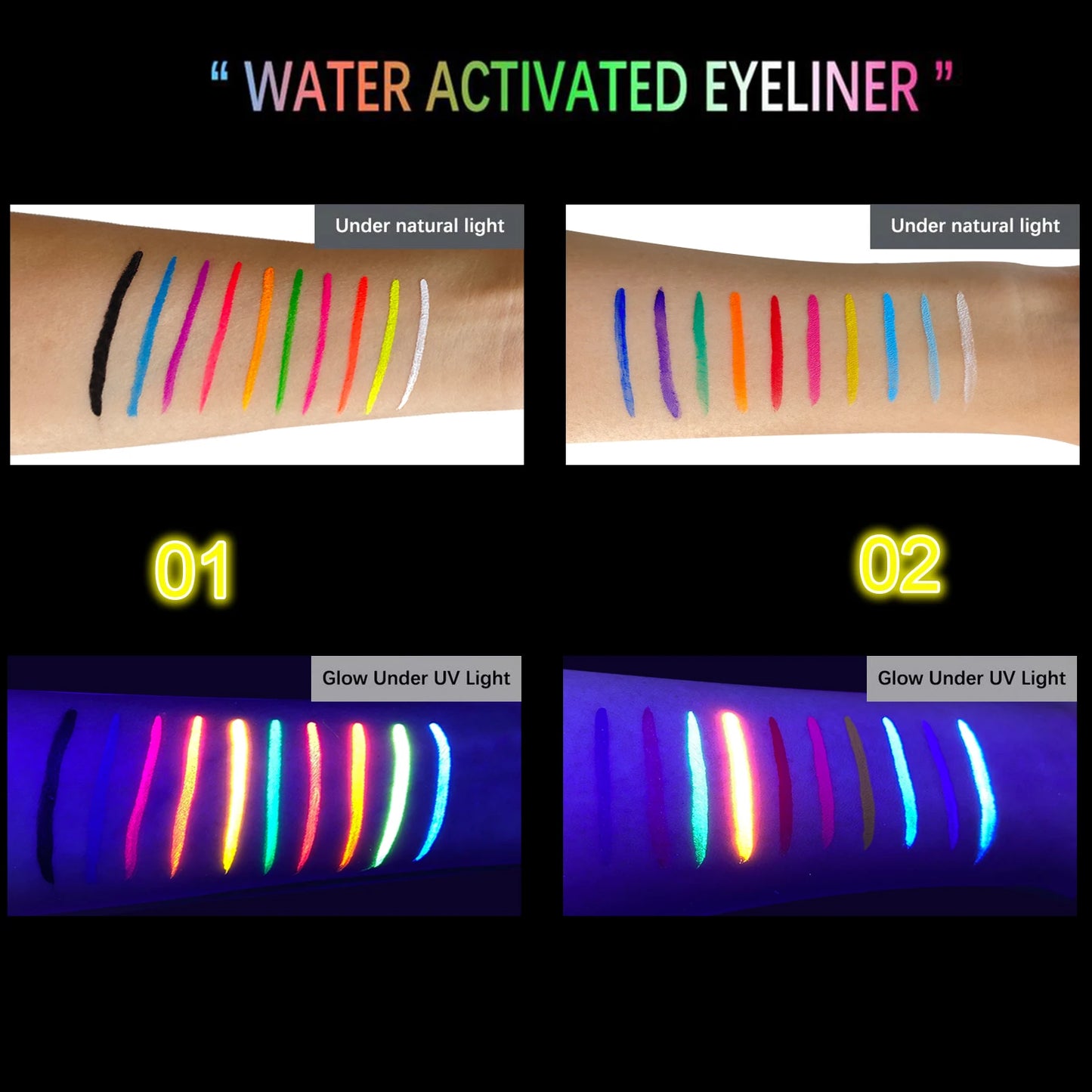 10 Colors Glow Fluorescent Neon Oil Face Body Art