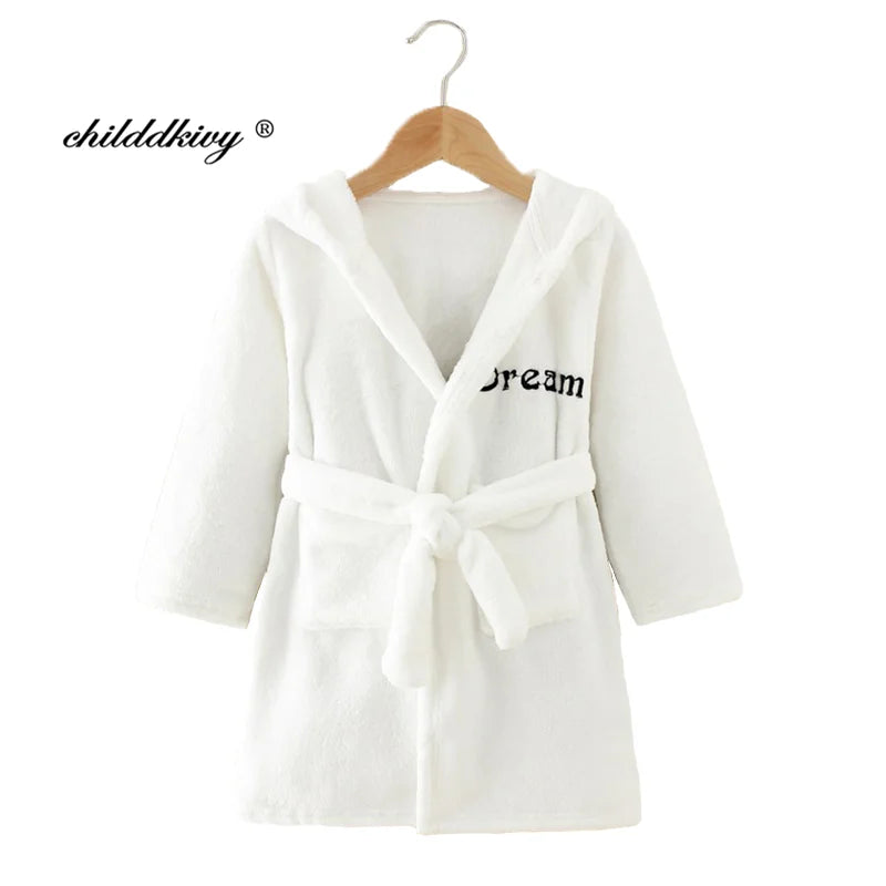 Kids’ Plush Pajama Robe – Multiple Fun Prints
