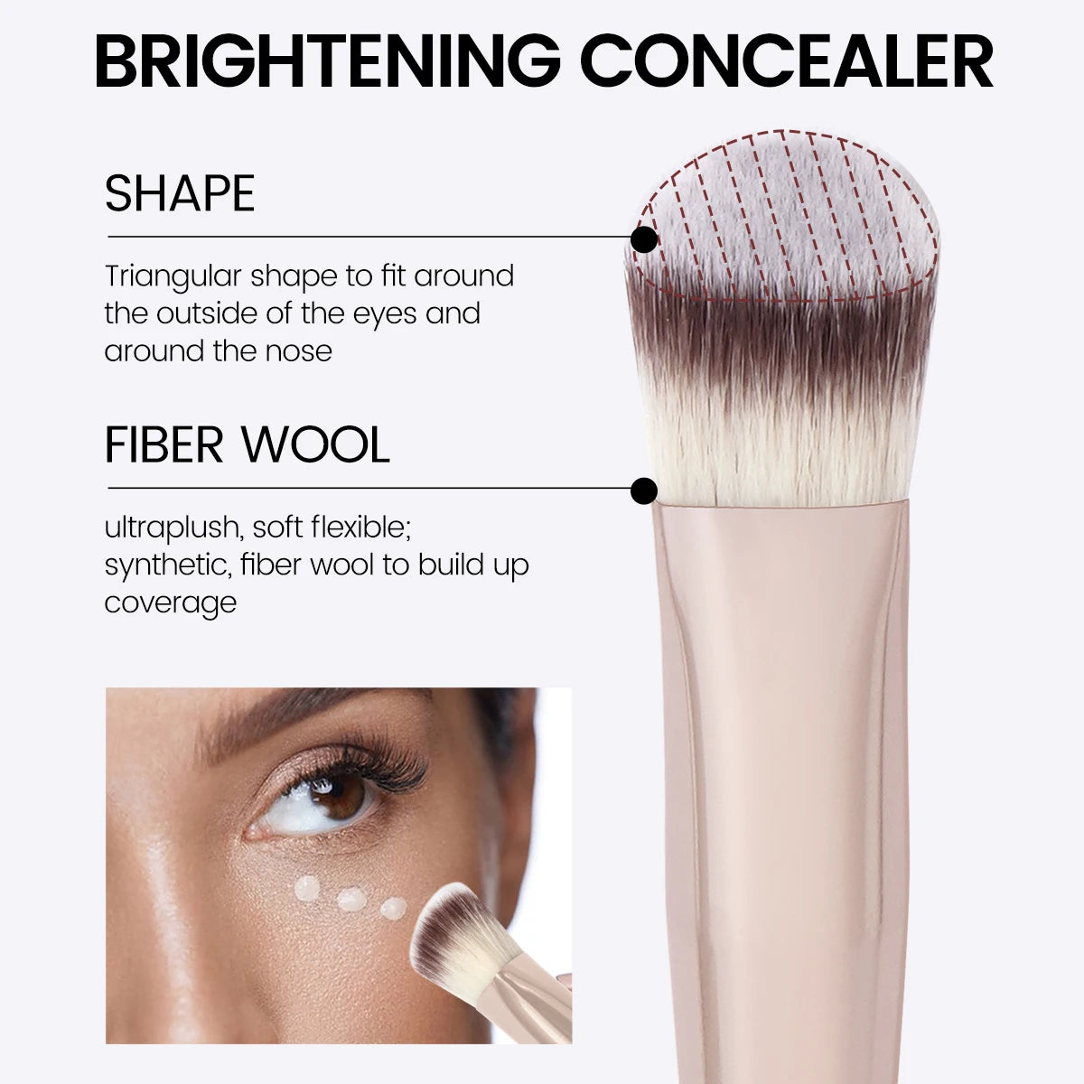 MAANGE Under Eye Concealer Makeup Brush Triangle Foundation Brush