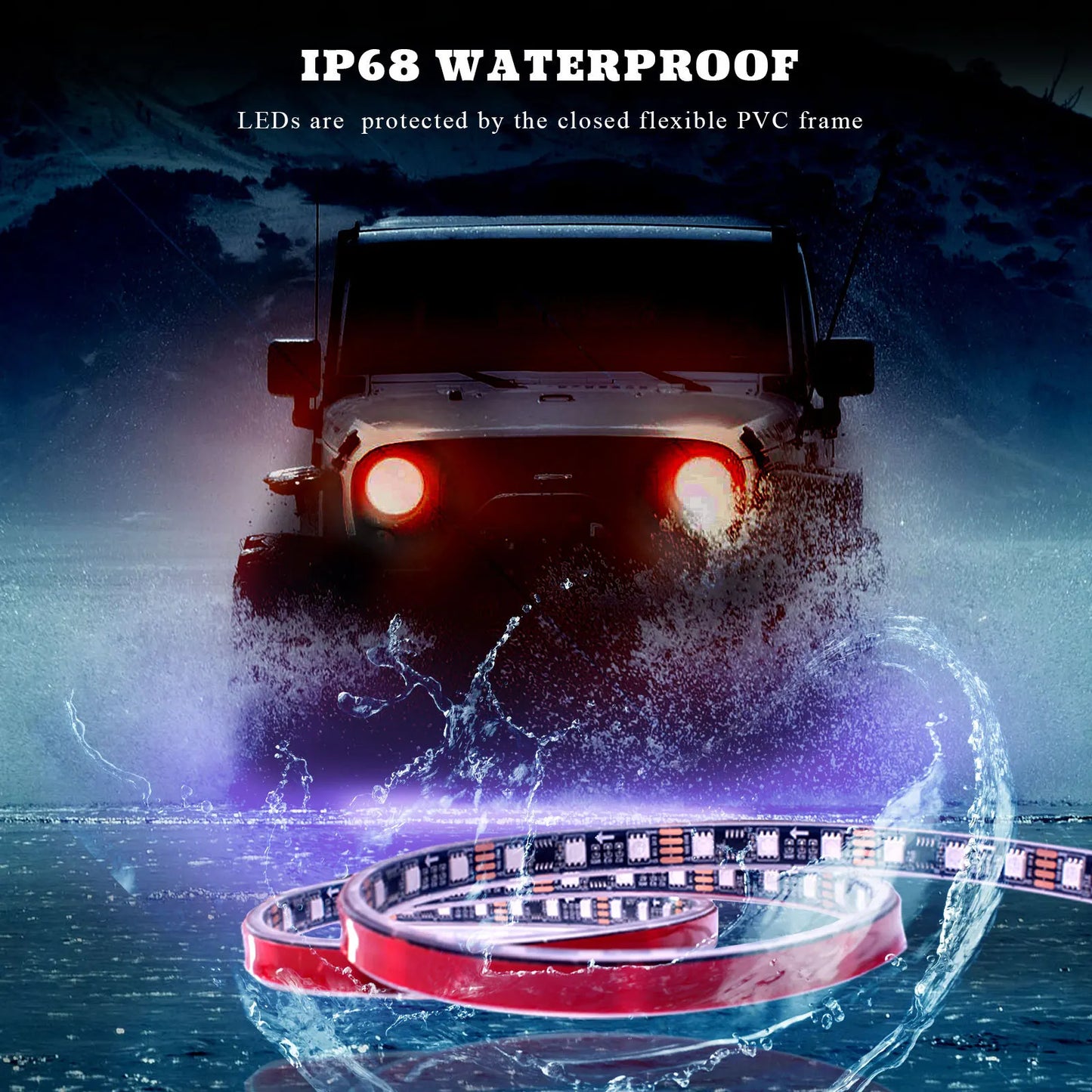 Dynamic Car Underglow Light Kit and Replacement Parts