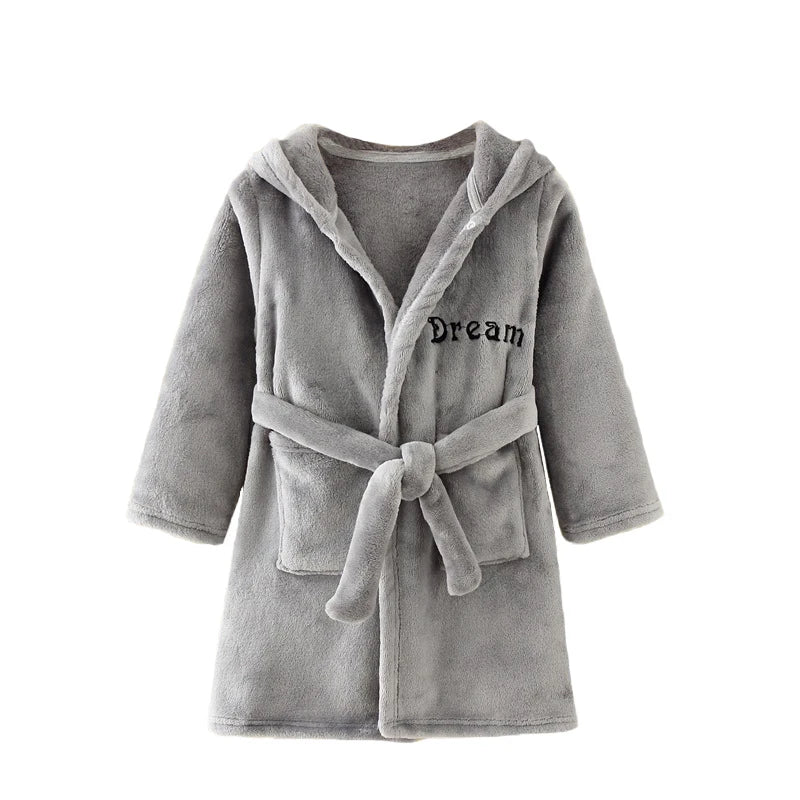 Kids’ Plush Pajama Robe – Multiple Fun Prints