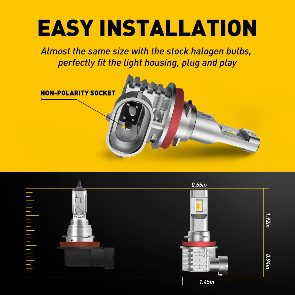 Dual-Color Switchback LED Fog Light Upgrade - Fits Multiple Options