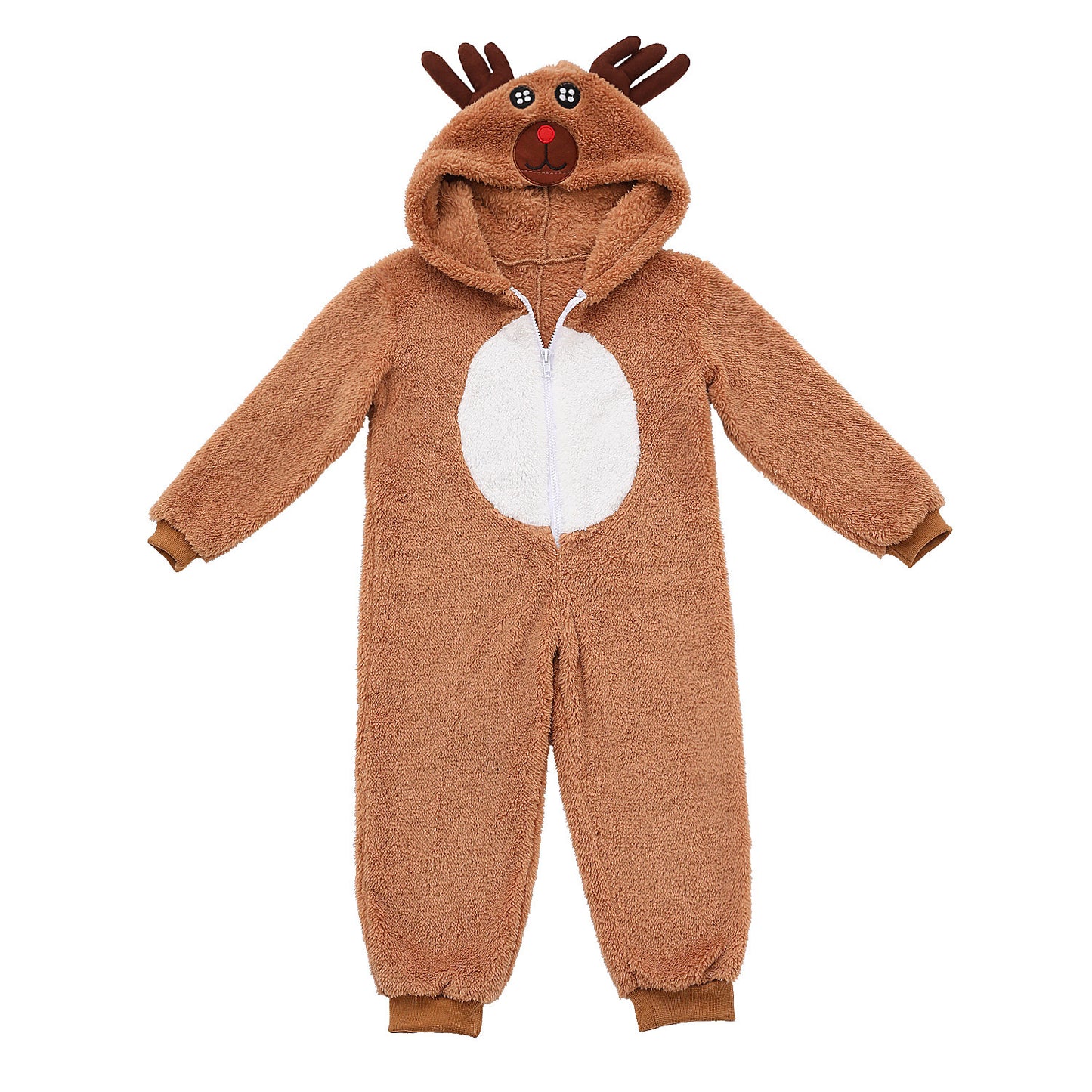 Children’s Christmas Reindeer Costume – Cozy Play Outfit