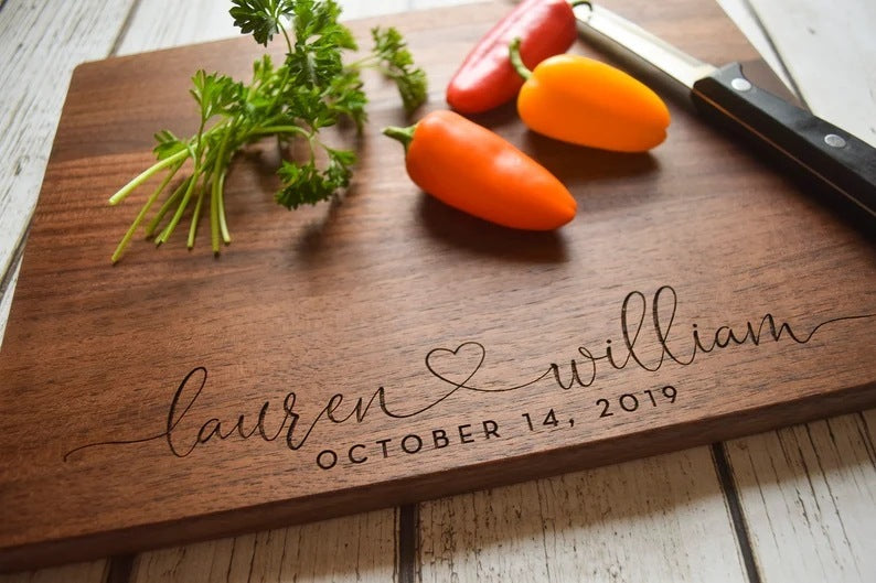 Personalized Wooden Cutting Board – Custom Engraved & Ready to Gift