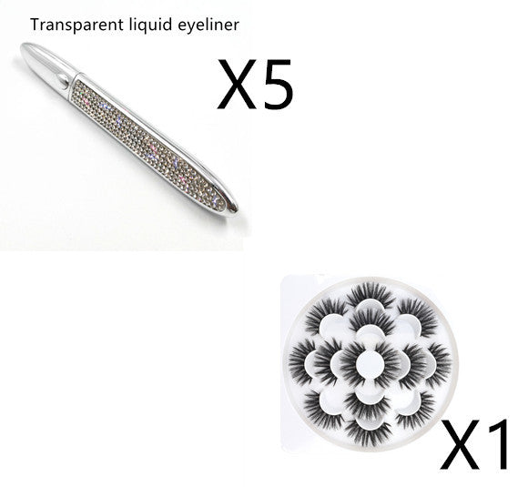 Multicolor False Eyelashes with Self-Adhesive Eyeliner – No Glue Needed