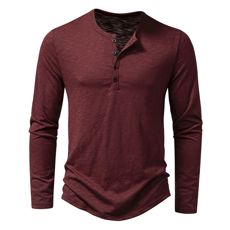 Men's Lightweight Long-sleeved T-shirt - Five Colors Available