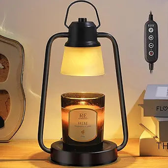 Candle Warmer Lamp with Timer & Dimmer – Vintage Electric Wax Melt Lamp