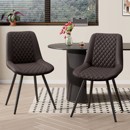 Modern Dining Chairs - 2pc Set