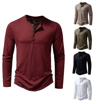 Men's Lightweight Long-sleeved T-shirt - Five Colors Available