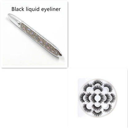 Multicolor False Eyelashes with Self-Adhesive Eyeliner – No Glue Needed
