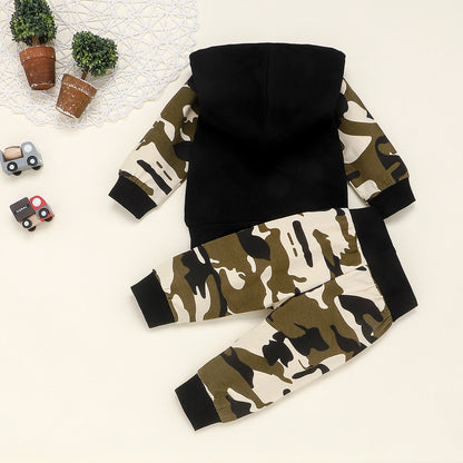Toddler Boys Camo Outfit – Soft Cotton Clothing Set (1–3Y)