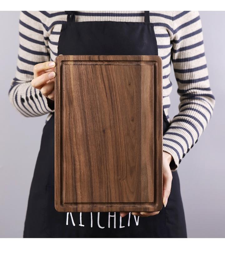 Rustic Walnut Wood Chopping Board – Multi-Purpose Kitchen Tray