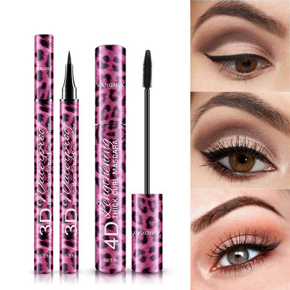 2-in-1 Mascara & Eyeliner Set – Waterproof, Long-Lasting 4D Thick Curl & Precision Liner